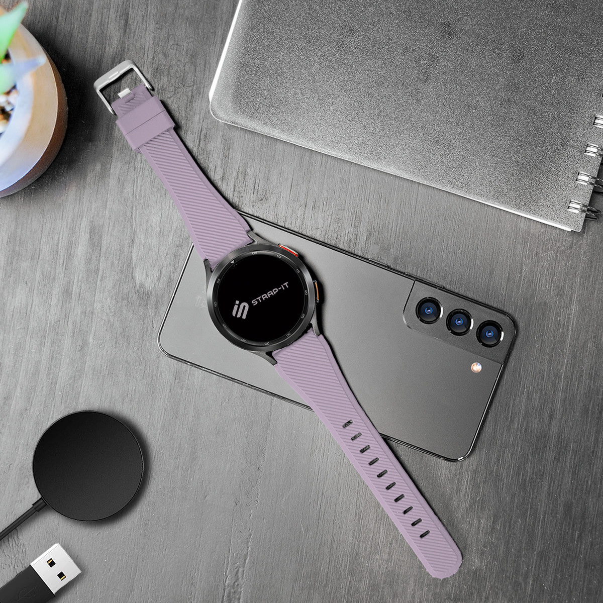 Redmi Watch 5 Active Twill Silikonarmband (Flieder)