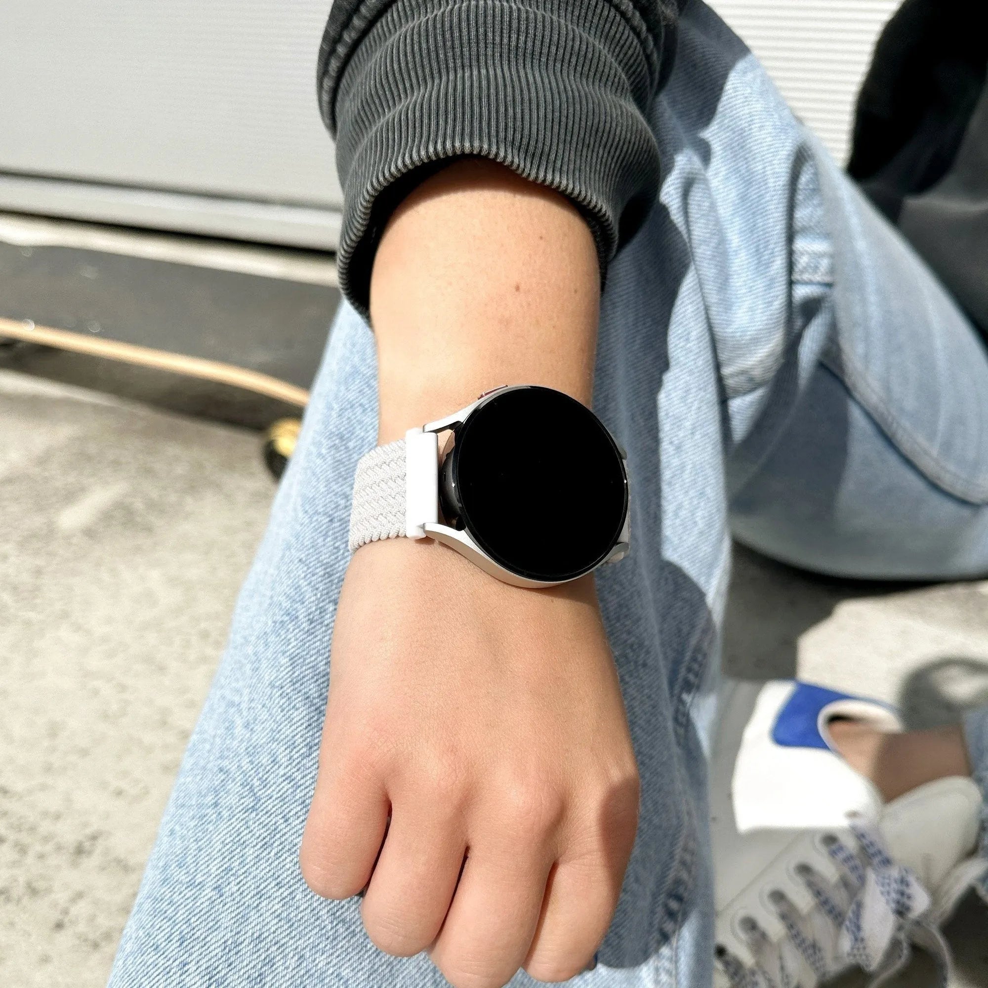 Suunto 9 Peak Pro Verstellbar geflochtenes Armband (weiß)