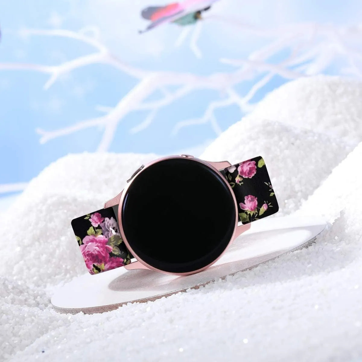 Pink Flower Coros Pace 2 Armband