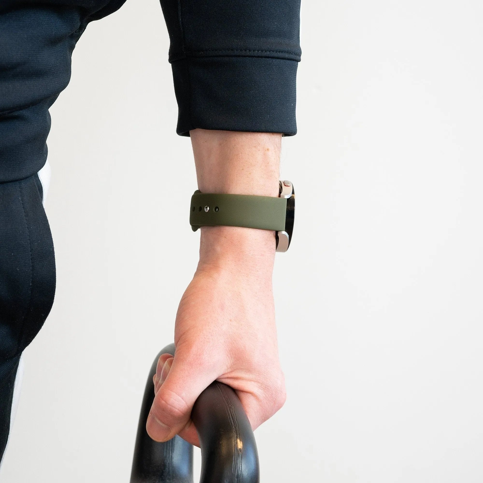 Bandz Coros Apex 4 - 42mm Sportarmband 'Deluxe' (Olivgrün)