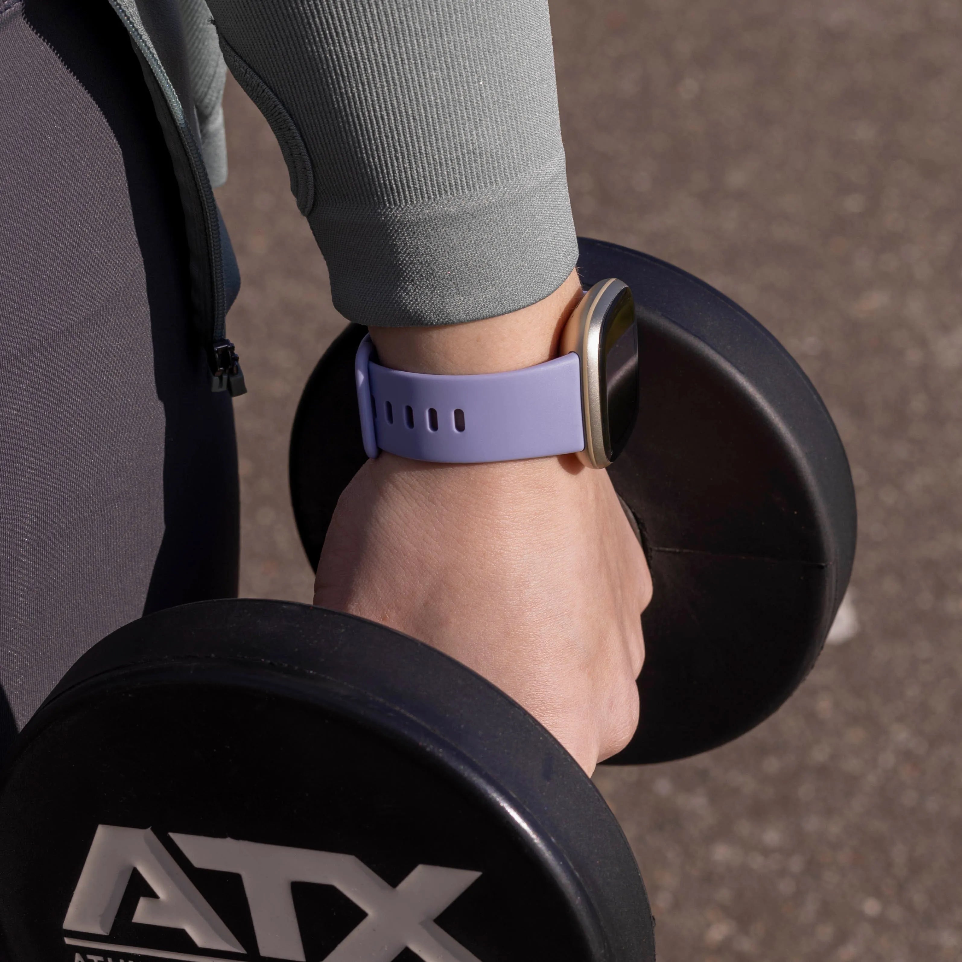 Fitbit Versa 4 Silikonarmband Classic (Lavendel)