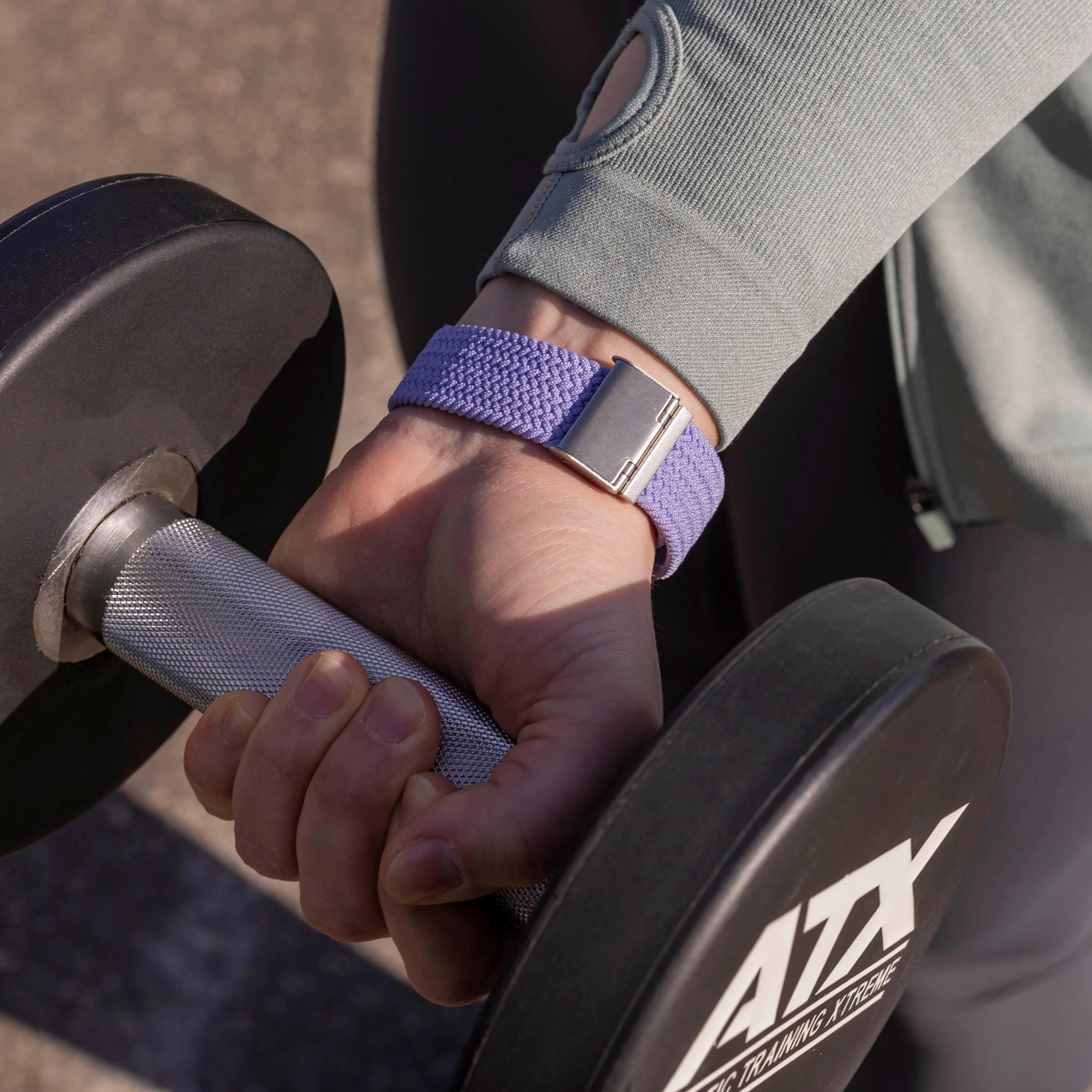 Fitbit Sense verstellbares geflochtenes Armband (Lila)
