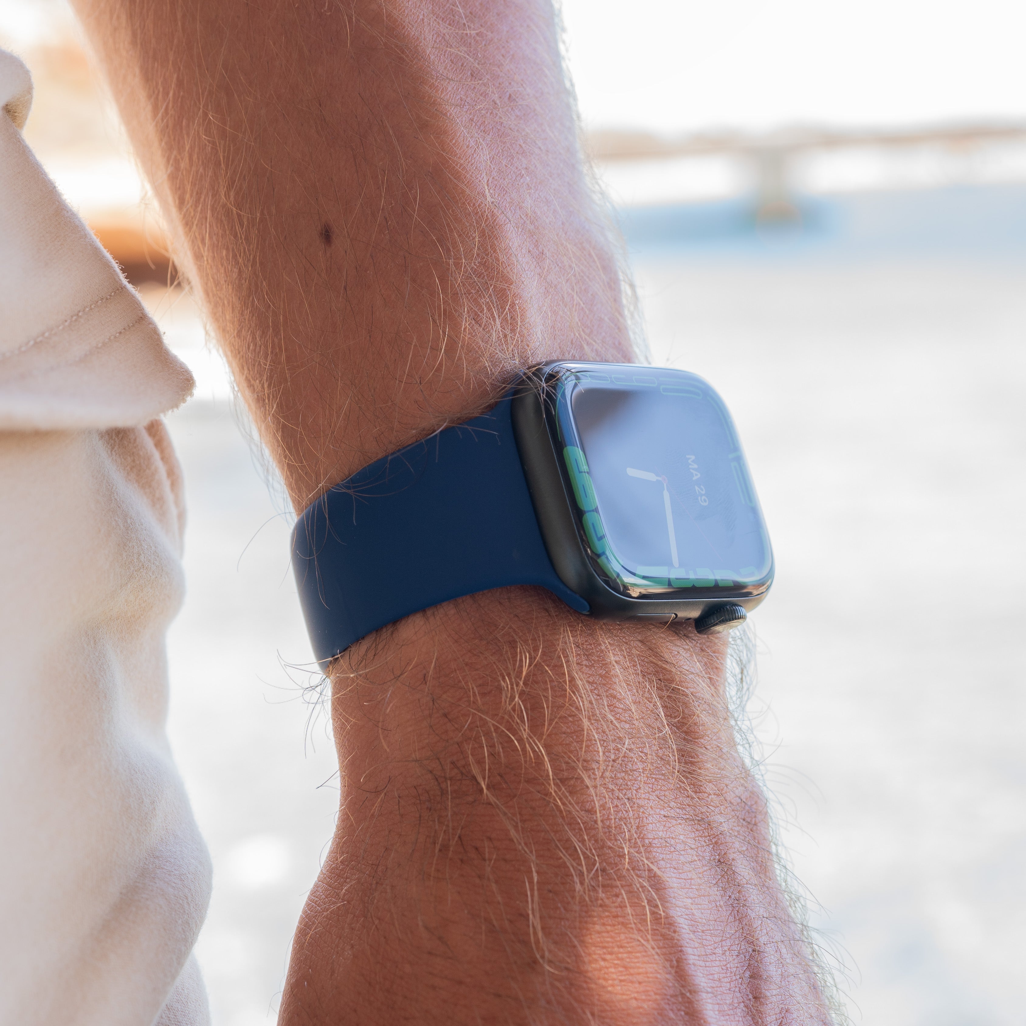 Apple Watch Silikonarmband (Blau)