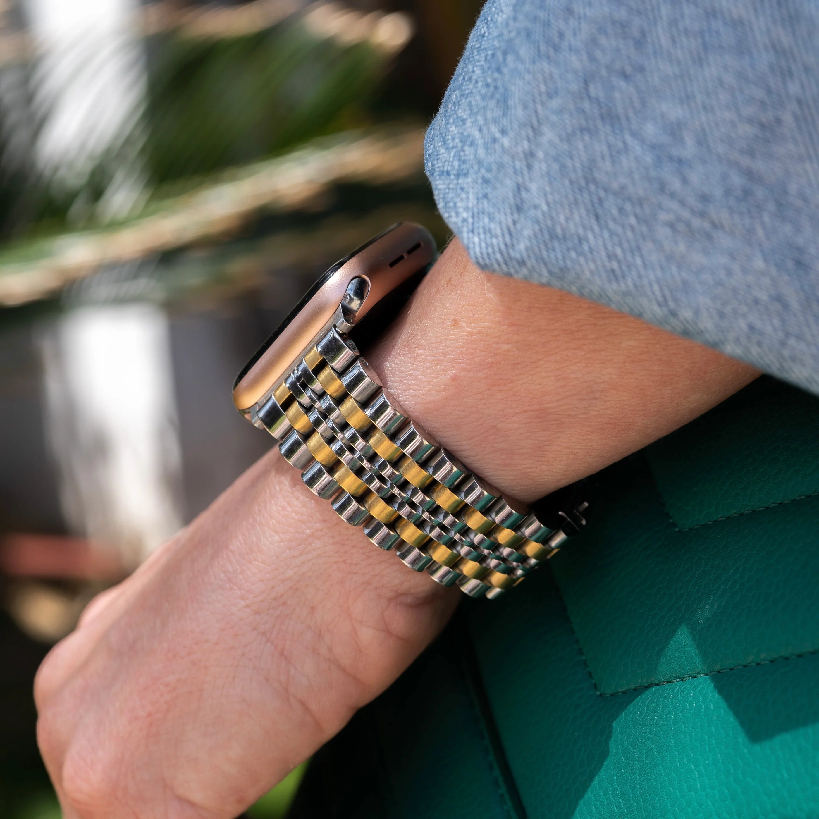 xoxo Wildhearts Apple Watch Stahlarmband (Silber/Gold)