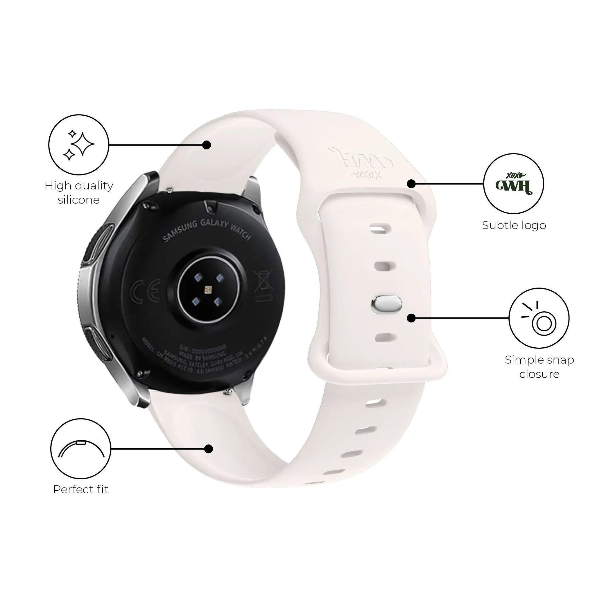 xoxo Wildhearts OnePlus Watch Silikonarmband (Beige)