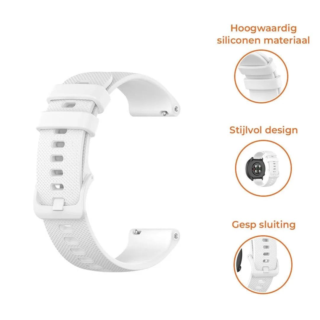 Polar Grit X2 Pro Luxuriöses Silikonarmband (Weiß)