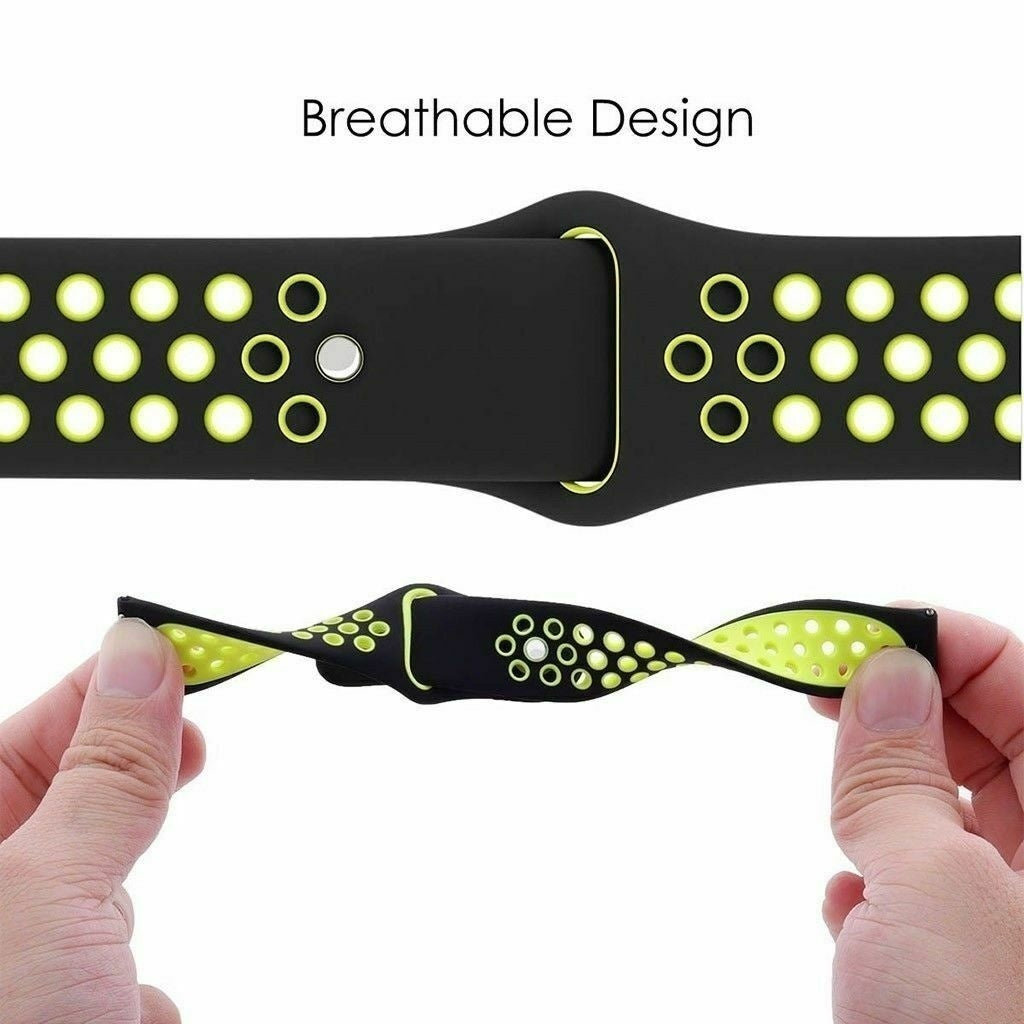 Silicone Sport Strap, black/yellow, promotional banner