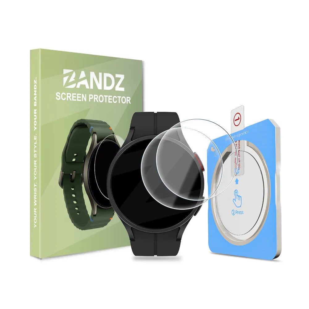 Bandz Samsung Galaxy Watch 5 Pro Glass Screenprotector with One-Click Tool