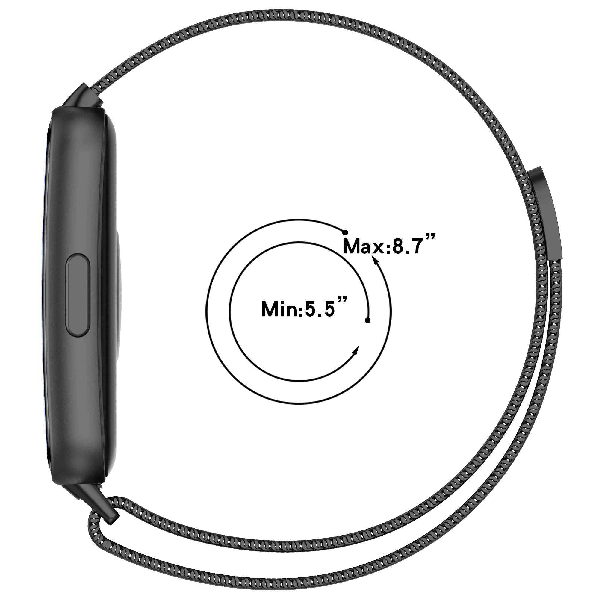 Huawei Band 11 Milanese Armband (Schwarz)