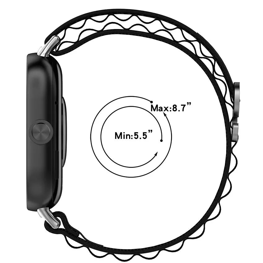 Xiaomi Smart Band 8 Pro Alpine Nylonarmband (Schwarz)