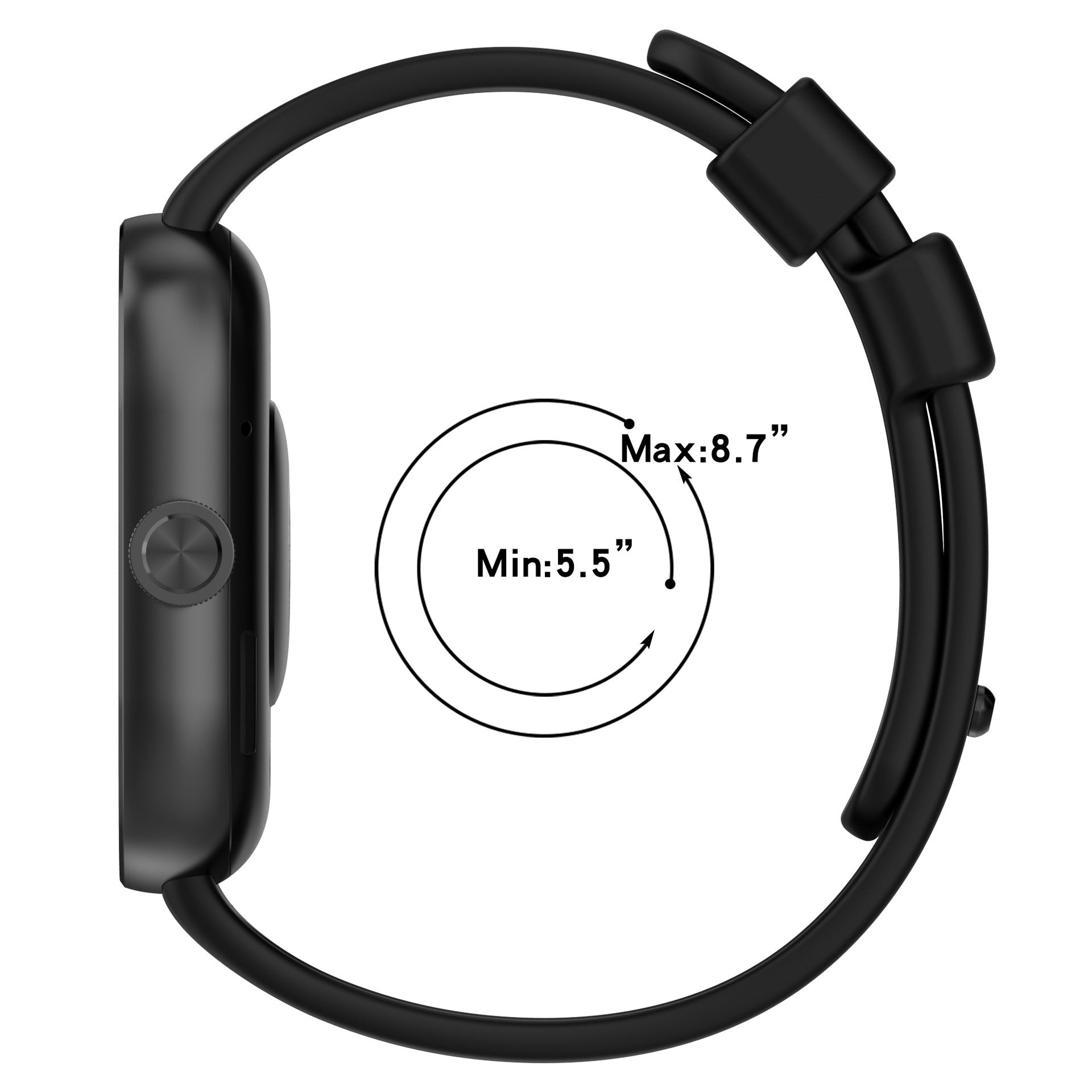 Redmi Watch 5 Silikonarmband (Schwarz)