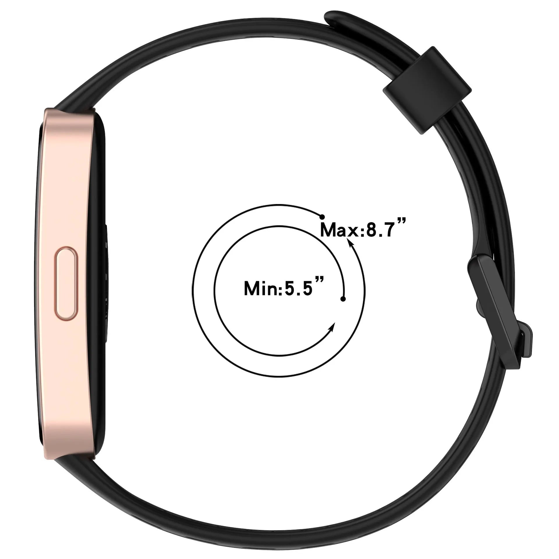 Huawei Band 10 Silicone Air Strap (Black)