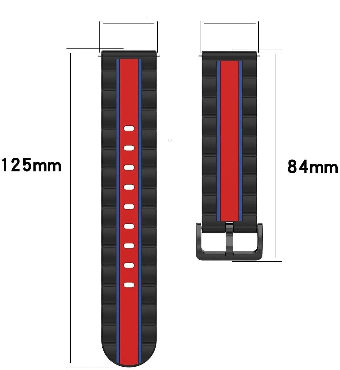 Honor Magic Watch 2 Special Edition Armband (Schwarz/Rot)