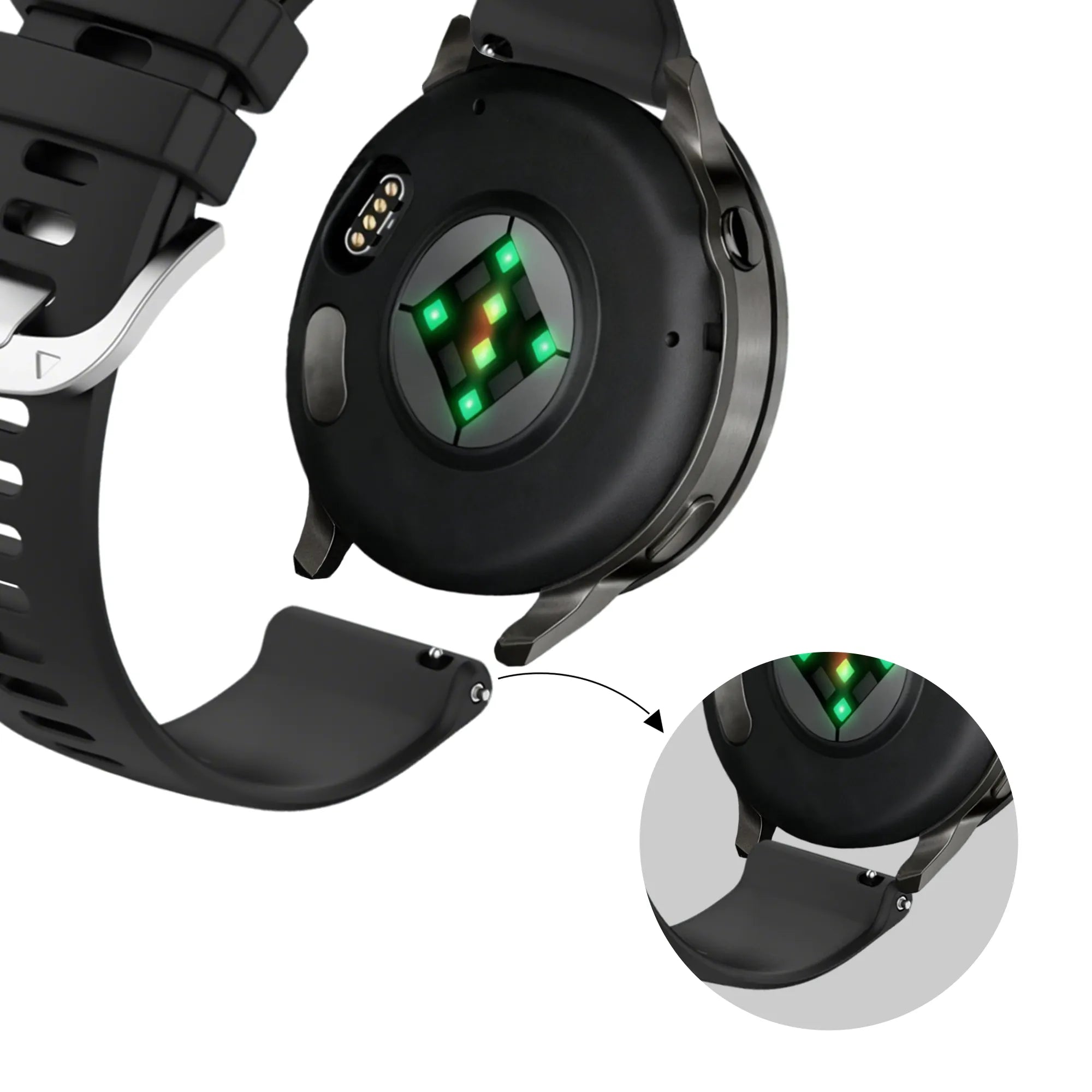 Bandz Garmin Venu 2s Silicone Strap 'Classic' (Black)