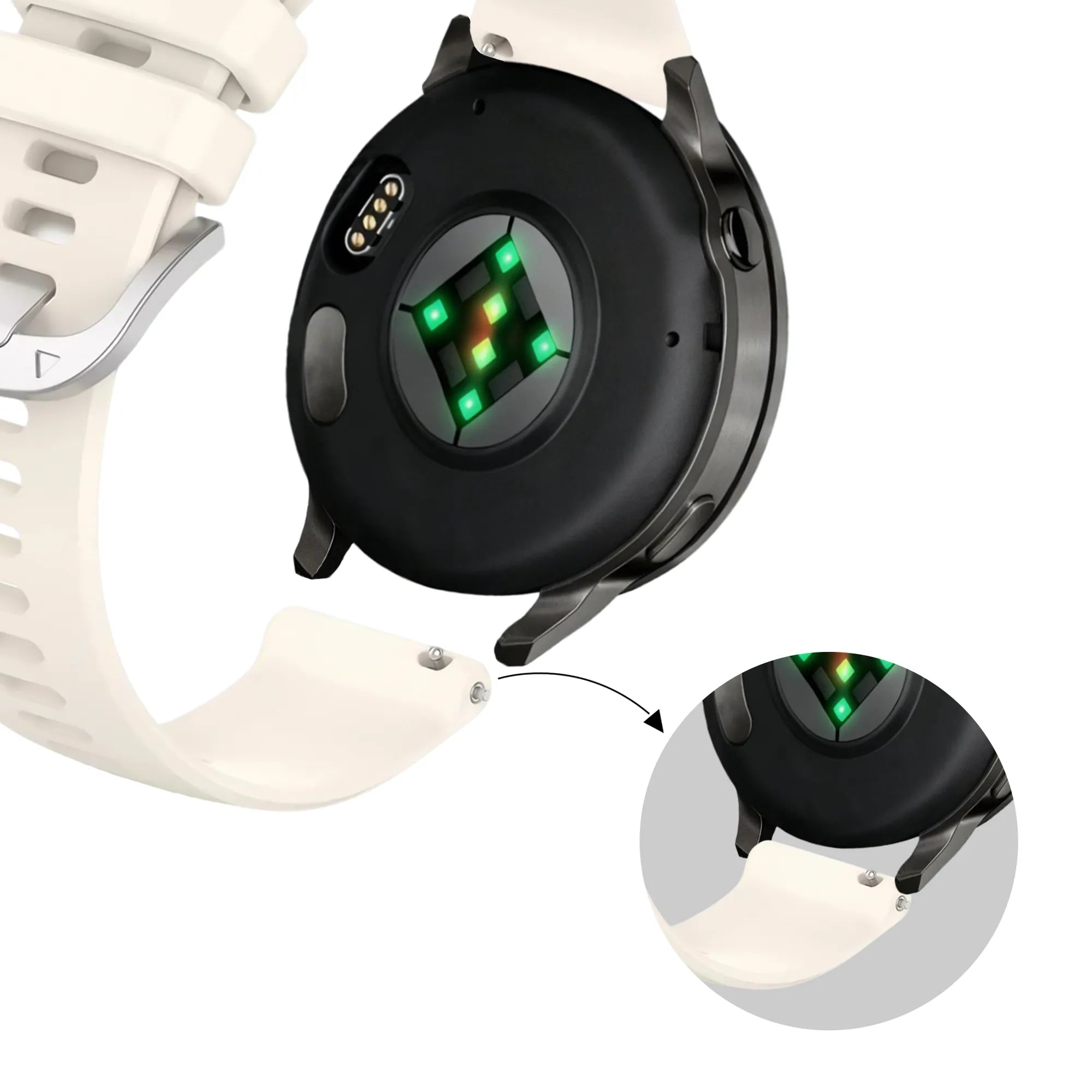 Bandz Garmin Venu 2s Silikonarmband 'Classic' (Polarstern)