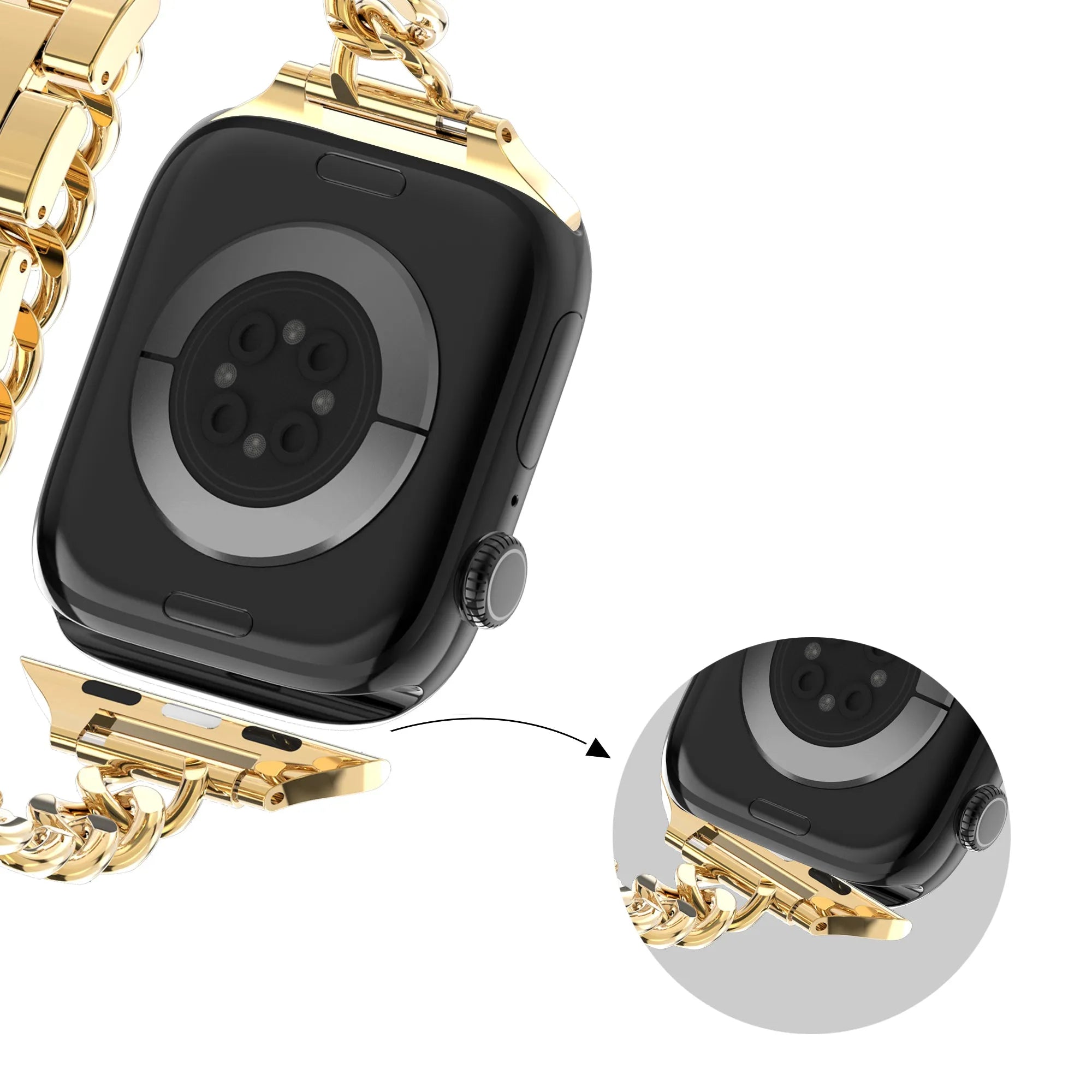 Bandz Apple Watch Stahlarmband 'Double Tour' (Gold)