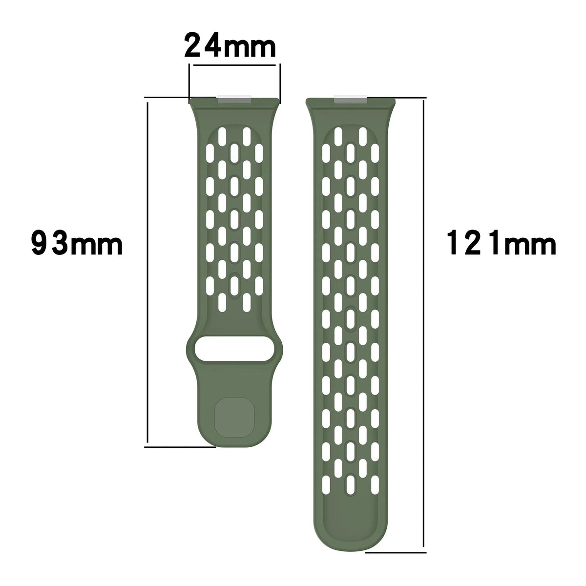 Huawei Watch Fit 5 Silicone Air Strap (Dark Green)