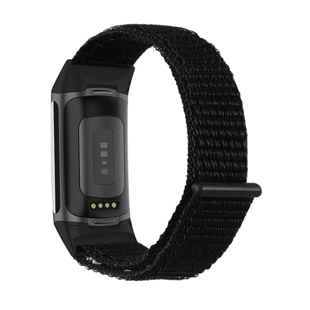 Fitbit Charge 5 Nylonarmband (Schwarz)