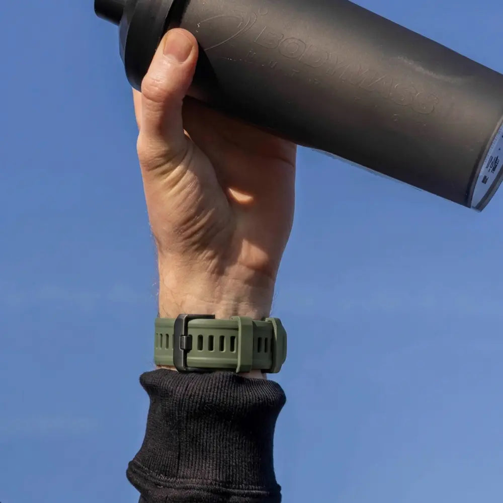 Garmin Fenix 7 sport gesp band (olijfgroen/zwart)