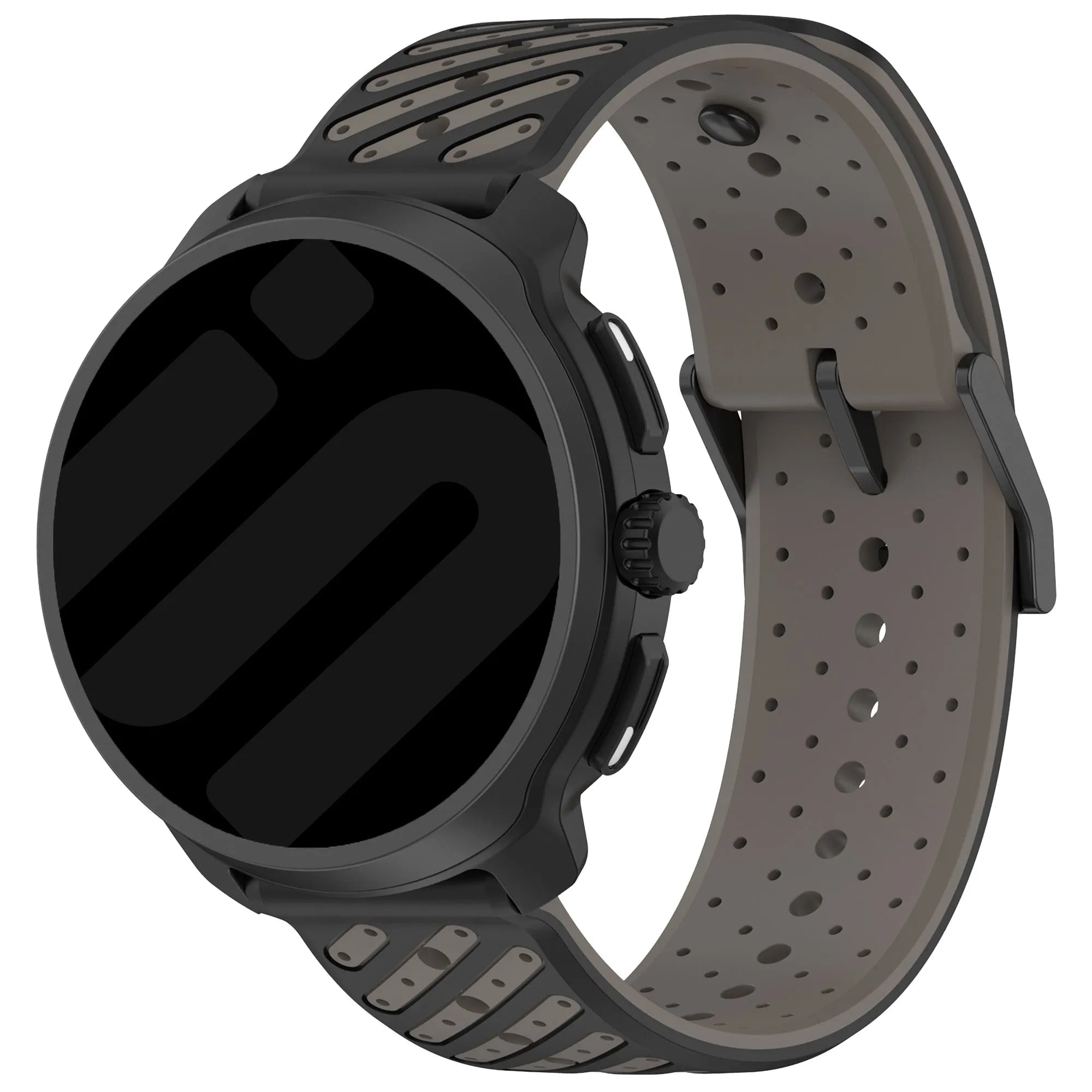 Gard Pro Health Smartwatch 2 Gestreiftes Silikonarmband (Grau)