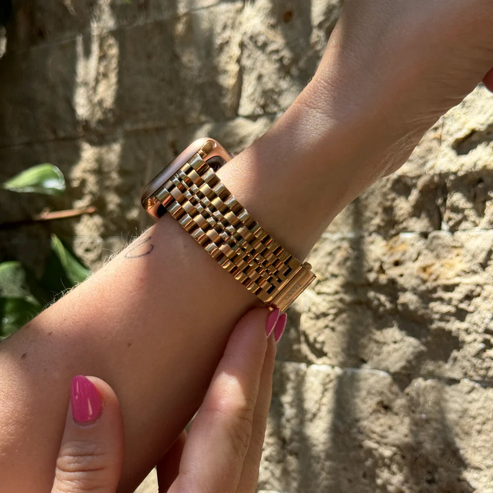 xoxo Wildhearts Apple Watch Stahlarmband (Roségold)