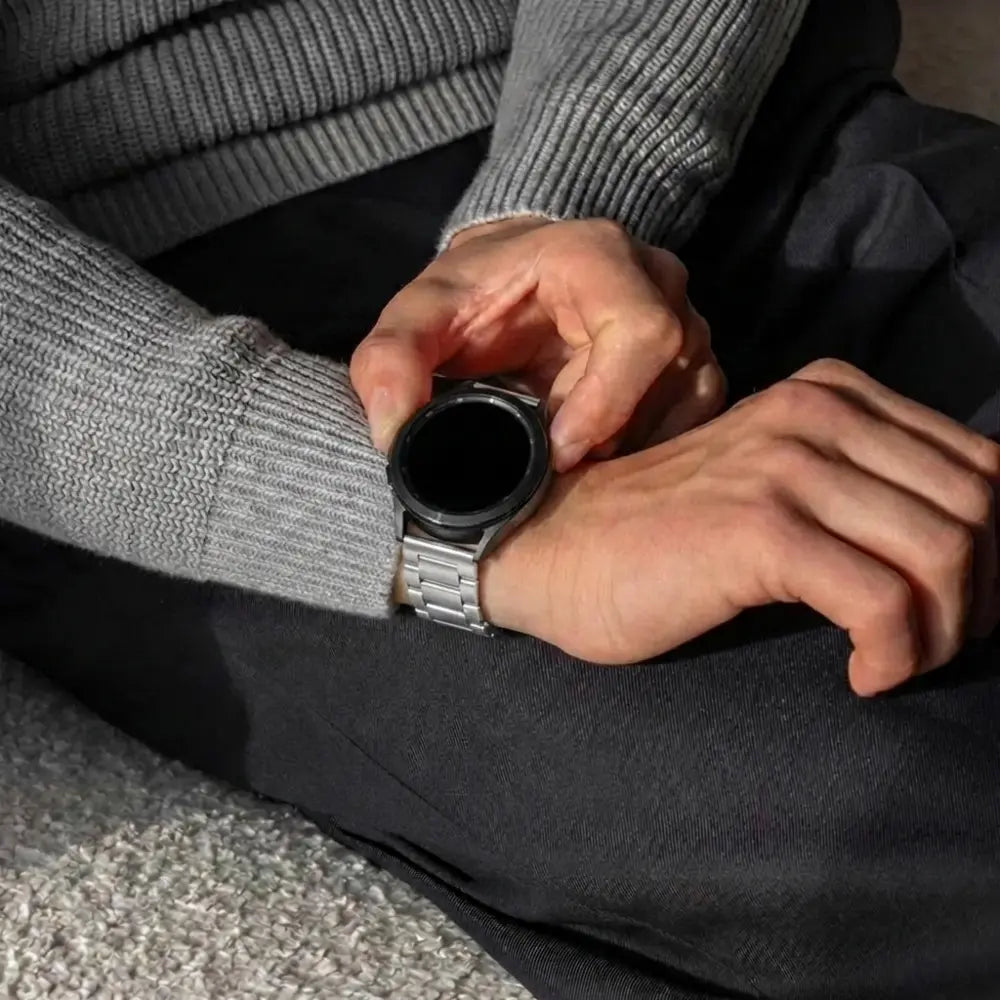 Samsung Galaxy Watch 46mm Gliederarmband (Silber)