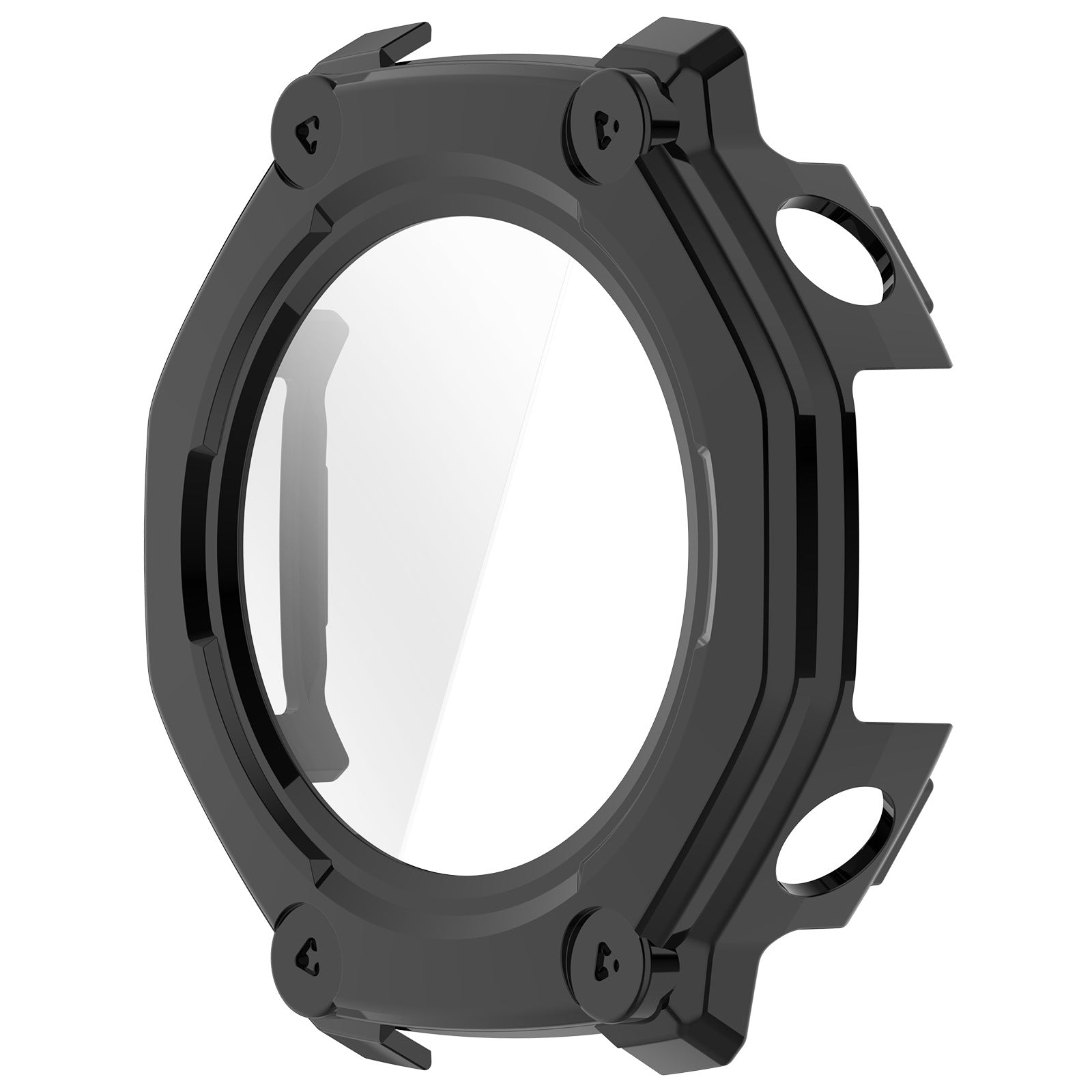 Amazfit T-Rex 3 Pro - 48mm Hard Case mit Glas (Schwarz)