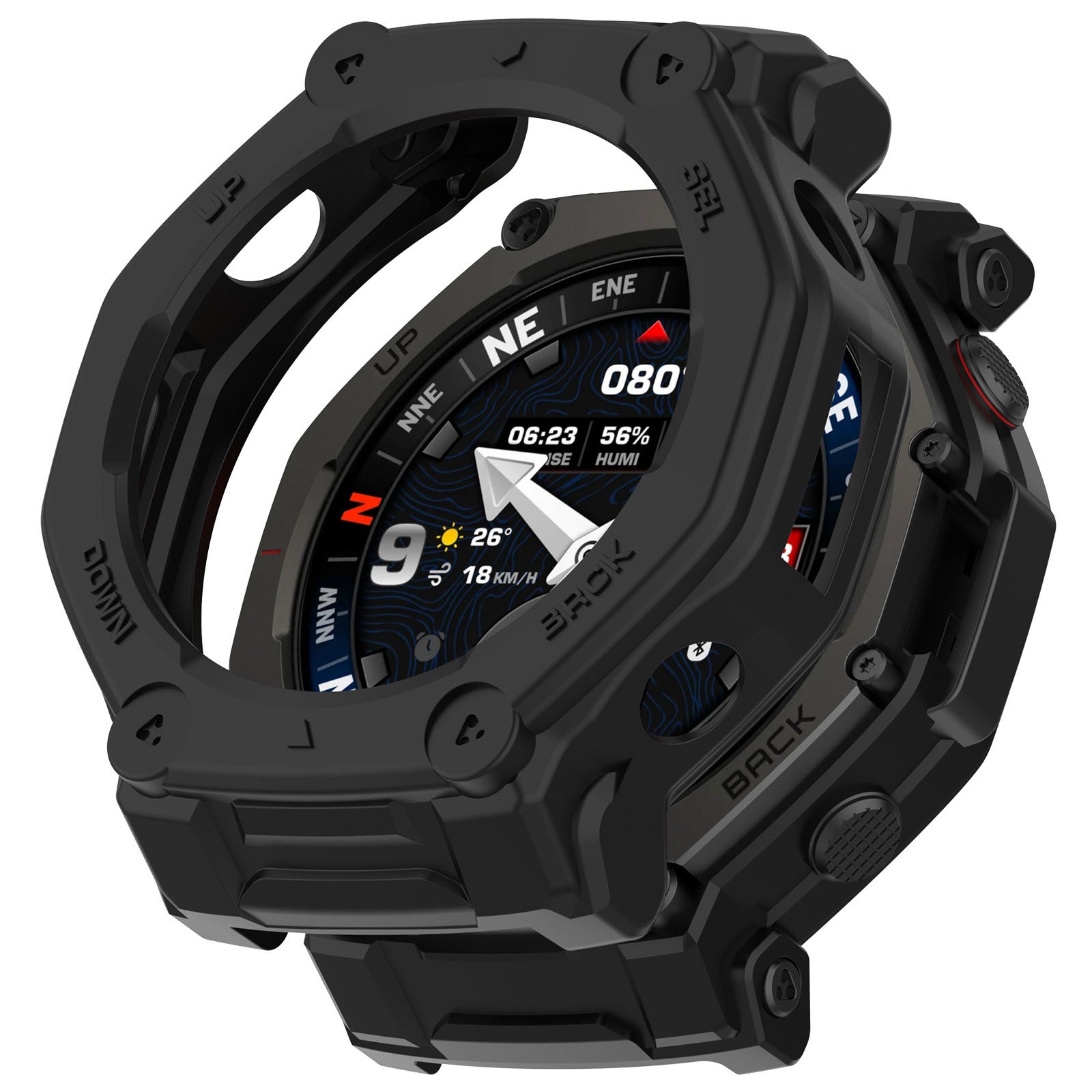Amazfit T-Rex 3 Pro - 48mm Robuste TPU-Hülle (Schwarz)