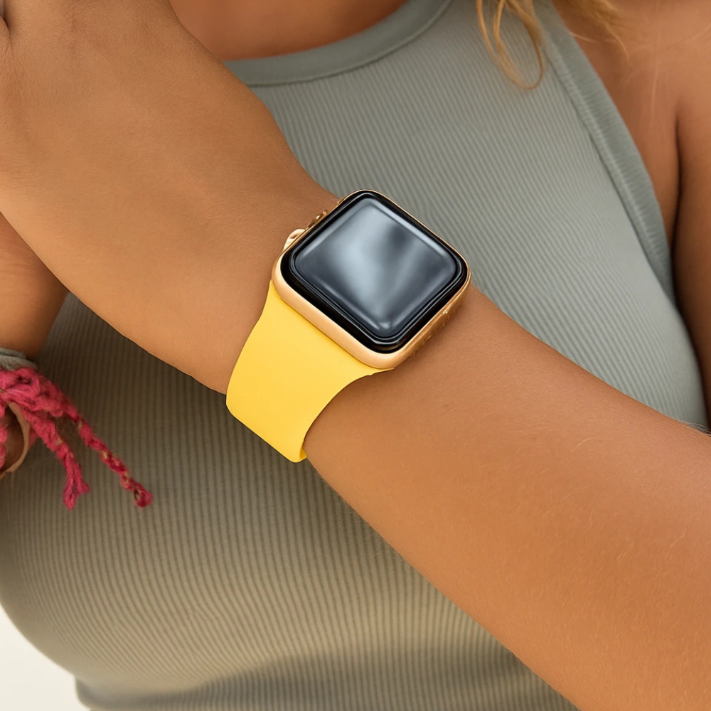 Apple Watch Silikonarmband (Gelb)