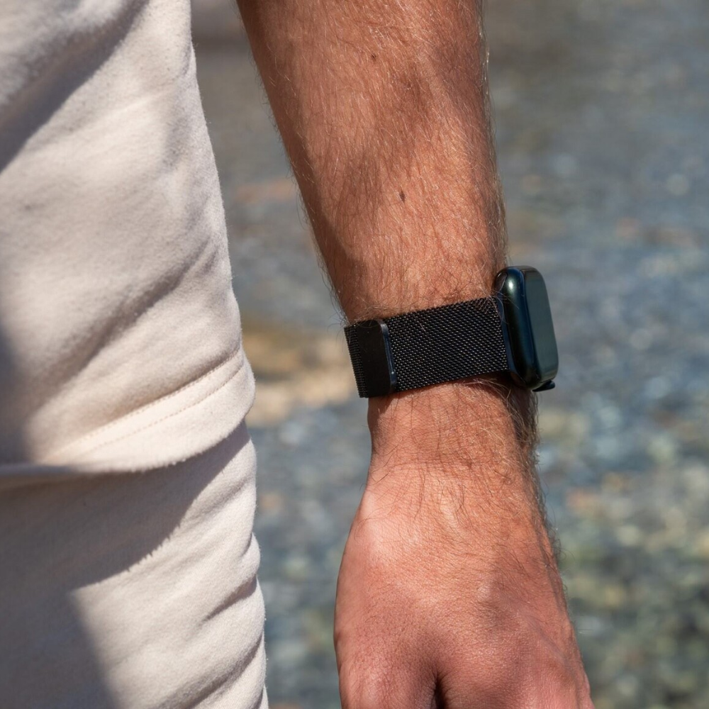Apple Watch Ultra Armband Milanese (Schwarz)