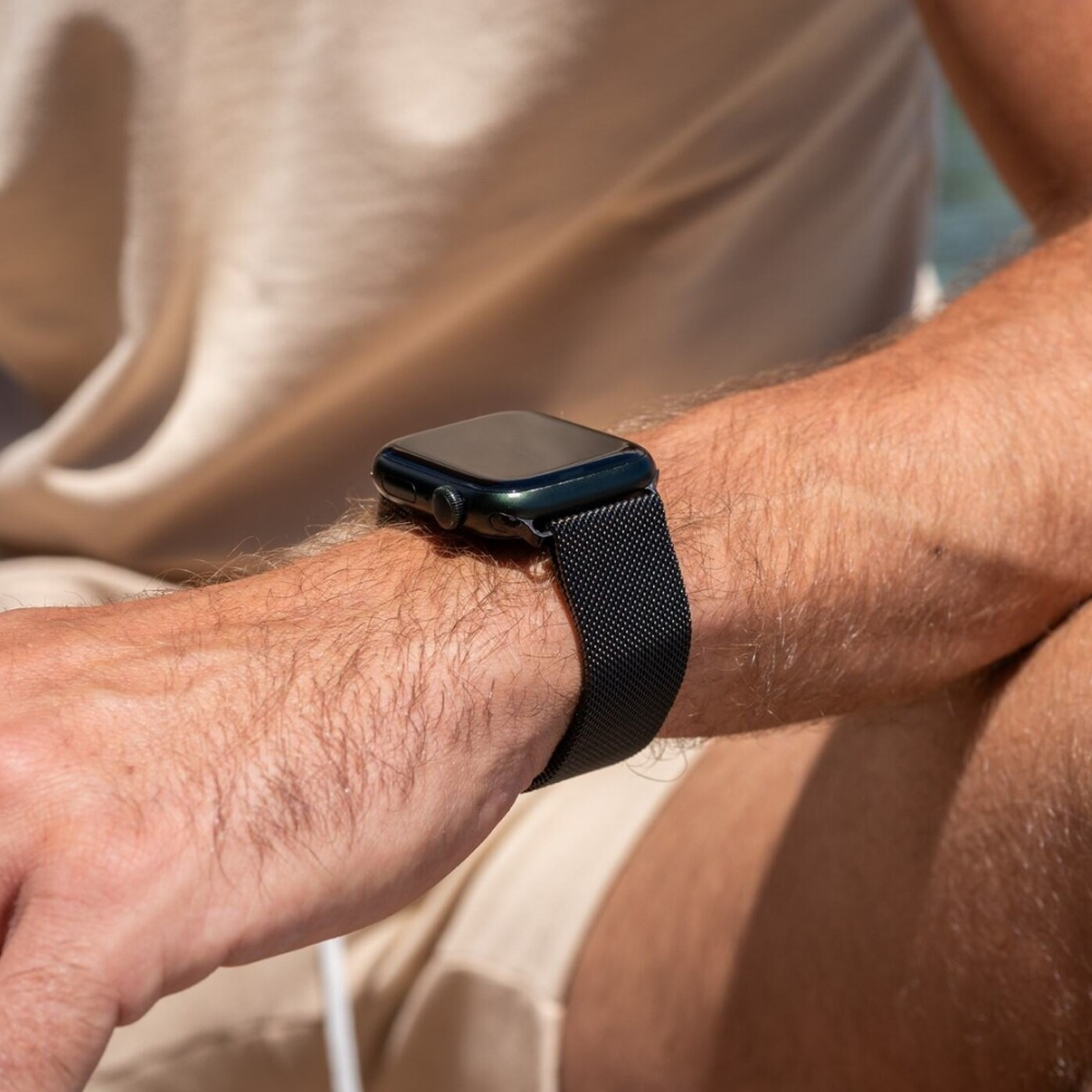 Apple Watch Ultra Armband Milanese (Schwarz)