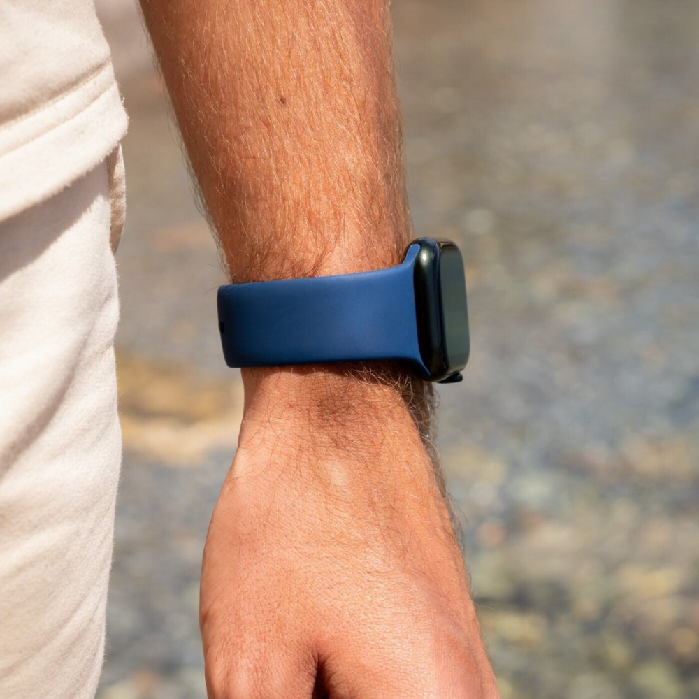 Apple Watch Silikonarmband (Blau)