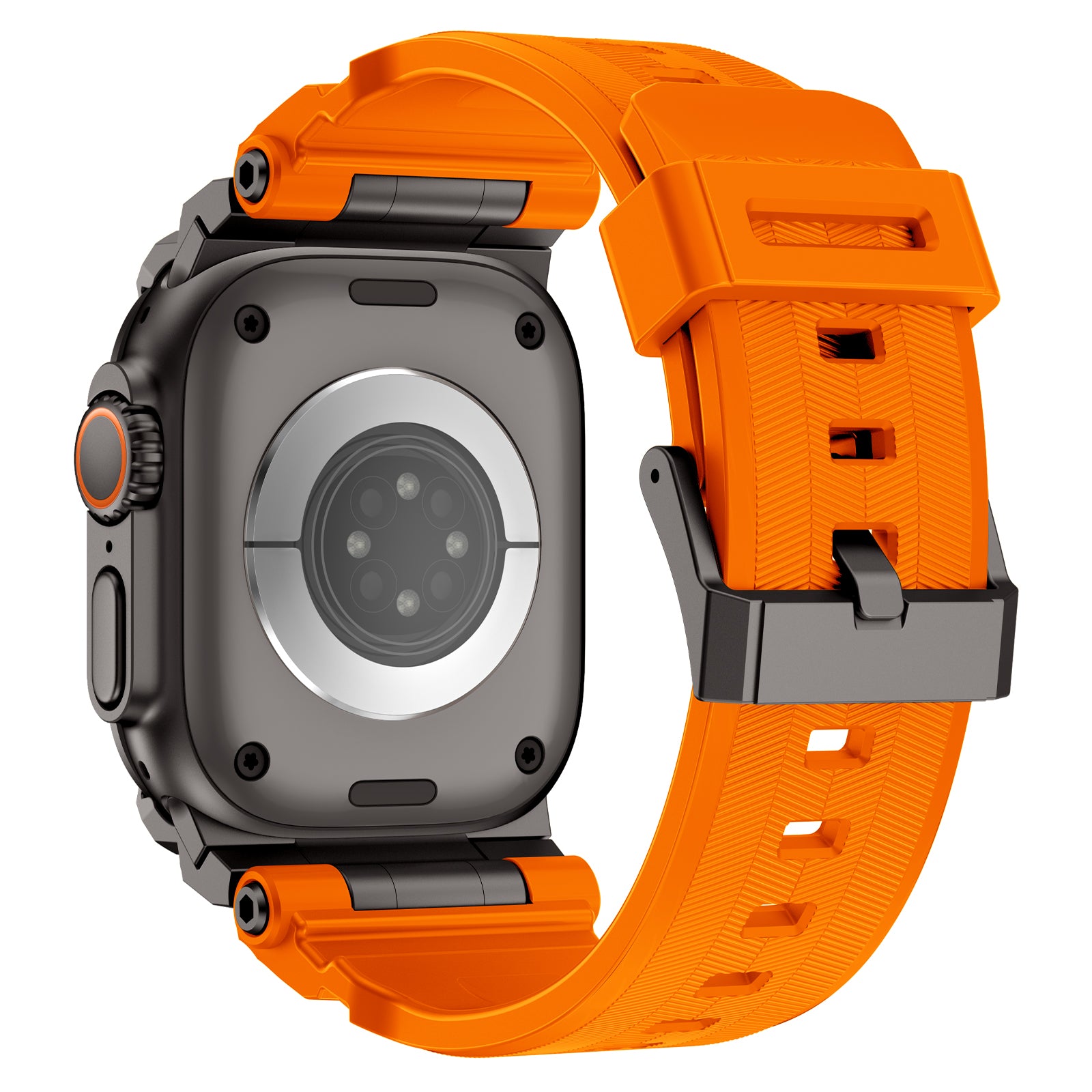 Apple Watch 'Four Claw' Silikonarmband (Orange)