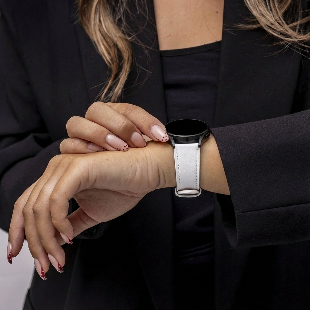 Huawei Watch GT 5 Pro - 46mm Modern Leather Strap (White)