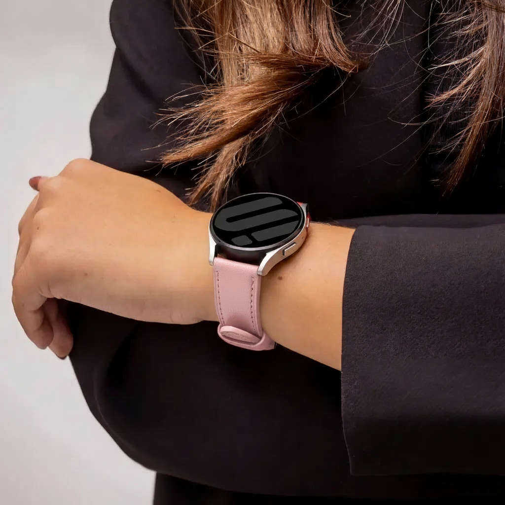 Amazfit Bip U (Pro) Modernes Lederarmband (Rosa)