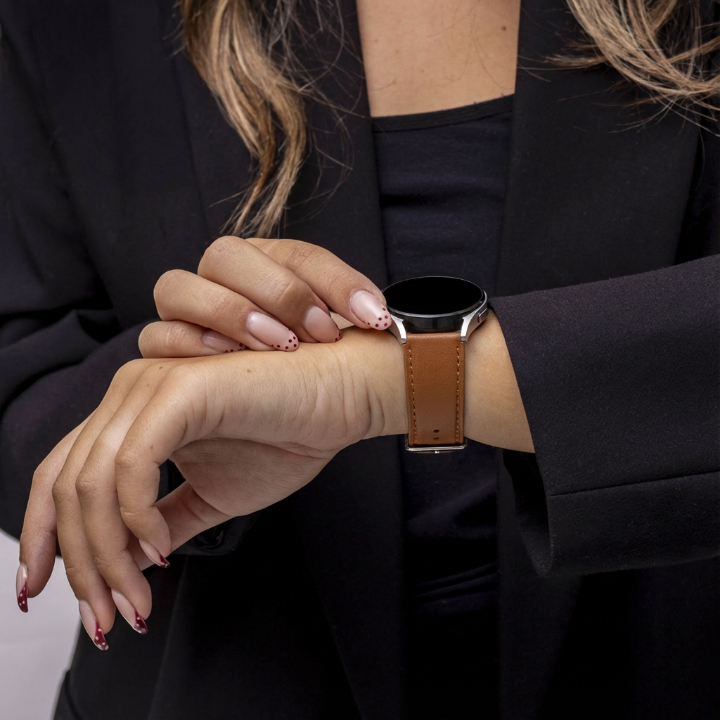 Huawei Watch GT 5 Pro - 46mm Modernes Lederarmband (Braun)