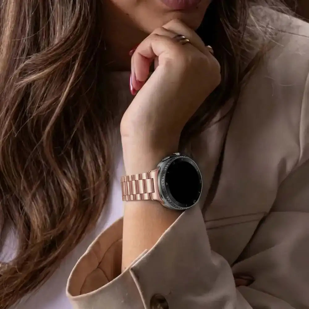 Samsung Galaxy Watch 8 - 44mm Steel Strap (Rose Gold)