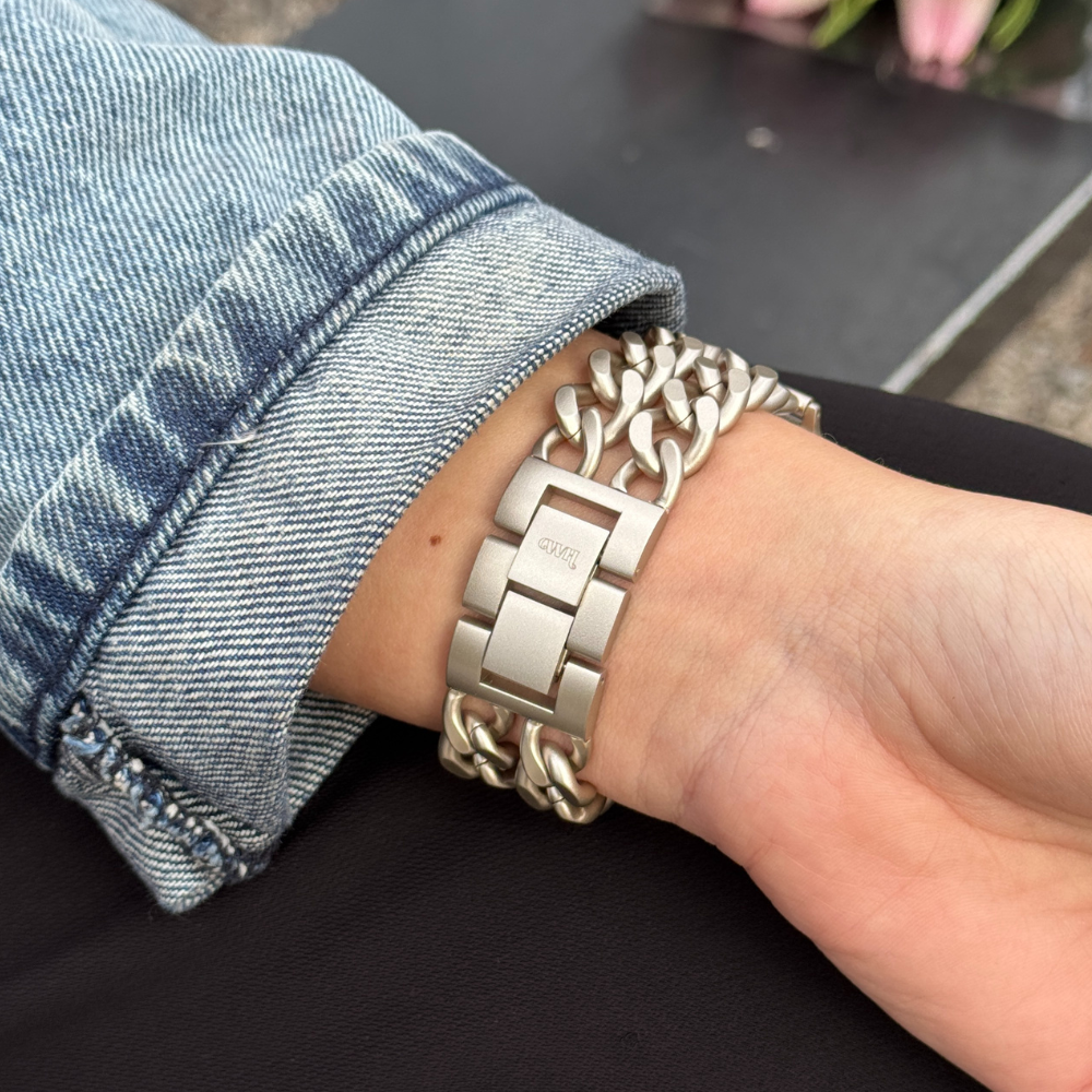 xoxo Wildhearts Apple Watch Stahlarmband - Ketten-Armband (Starlight) - 38/40/41/42mm