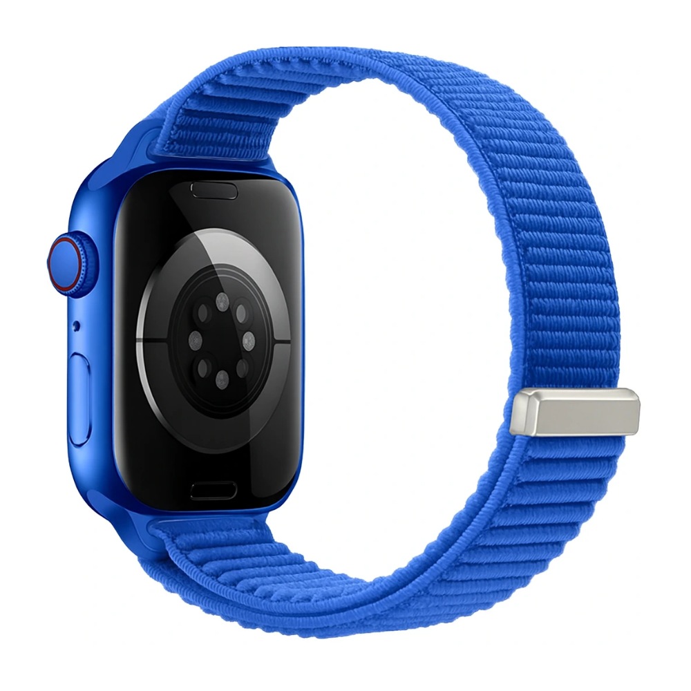 Strap-it Apple Watch Wave Nylonarmband (Royal Blau)
