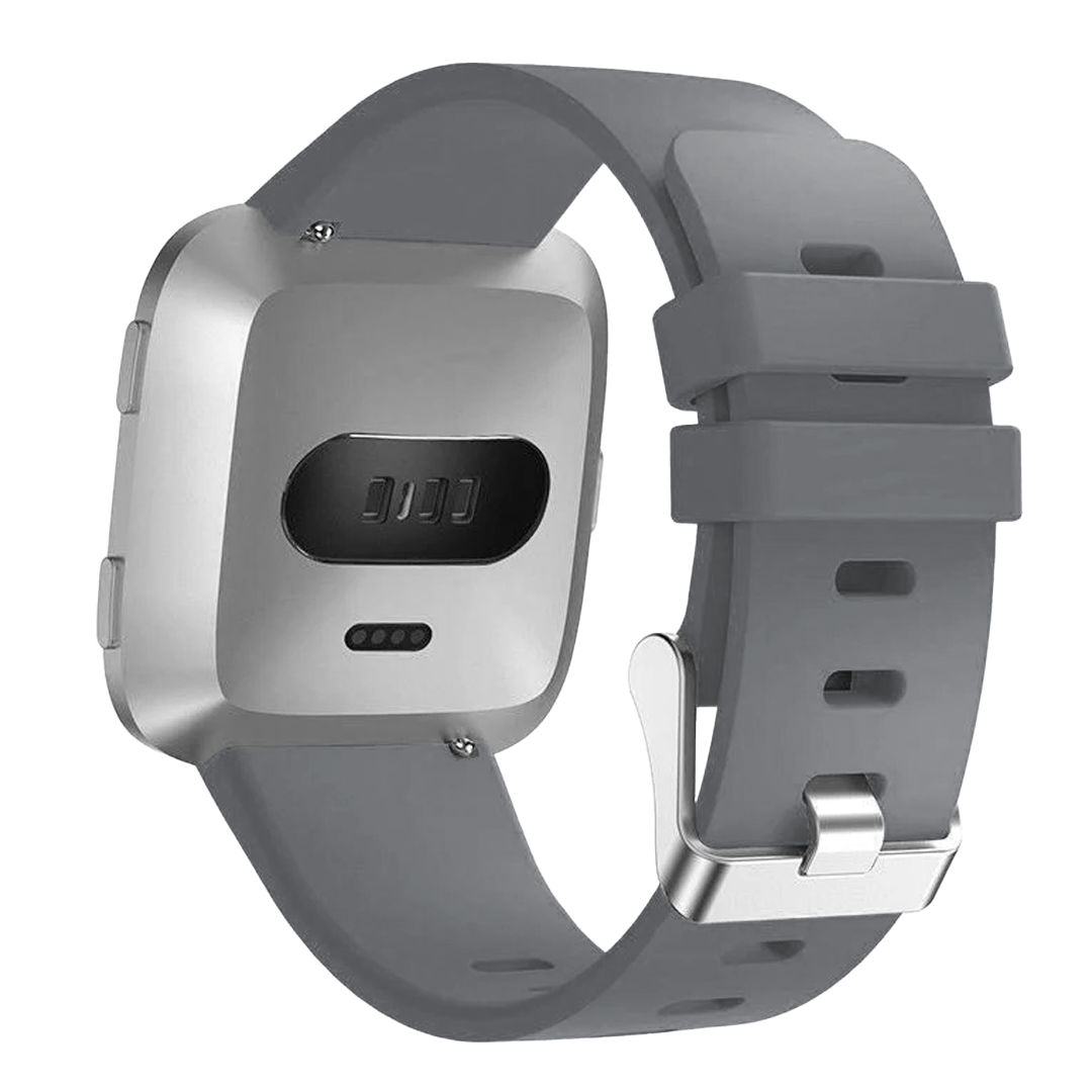 Fitbit Versa/Versa 2 Silicone Strap with Buckle (Grey)