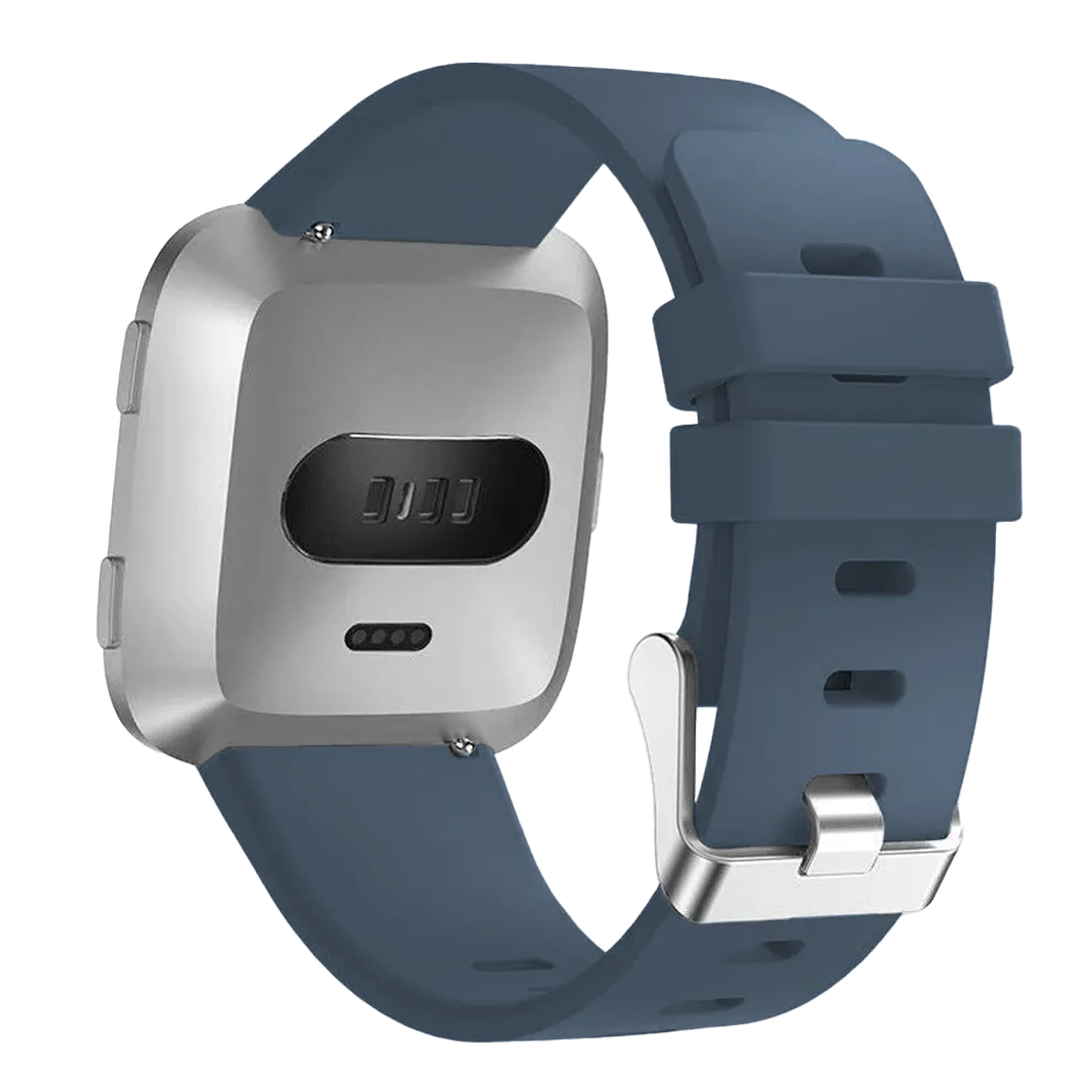 Fitbit Versa / Versa 2 Silikonarmband (Graublau)