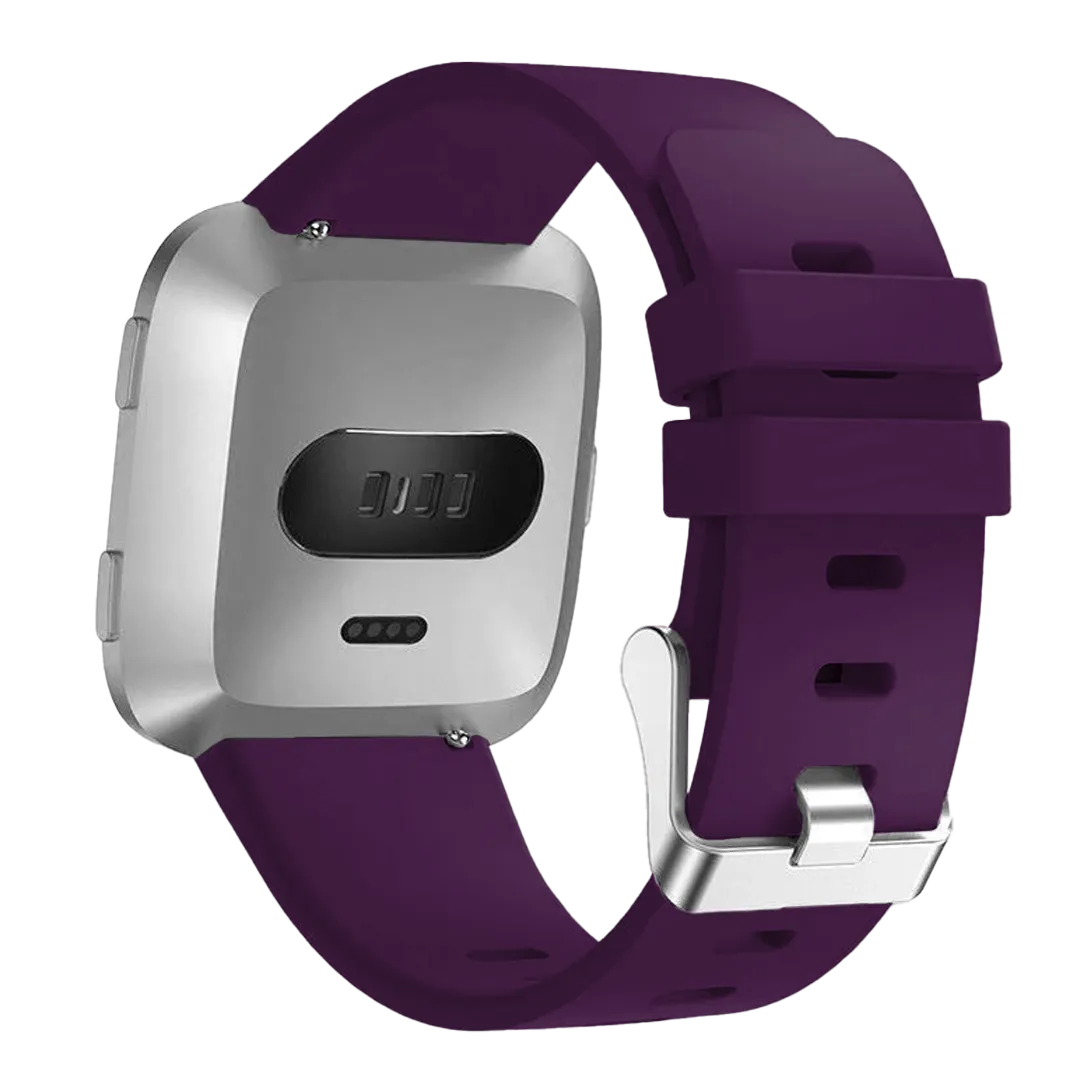 Fitbit Versa / Versa 2 Silikonarmband (Dunkelviolett)