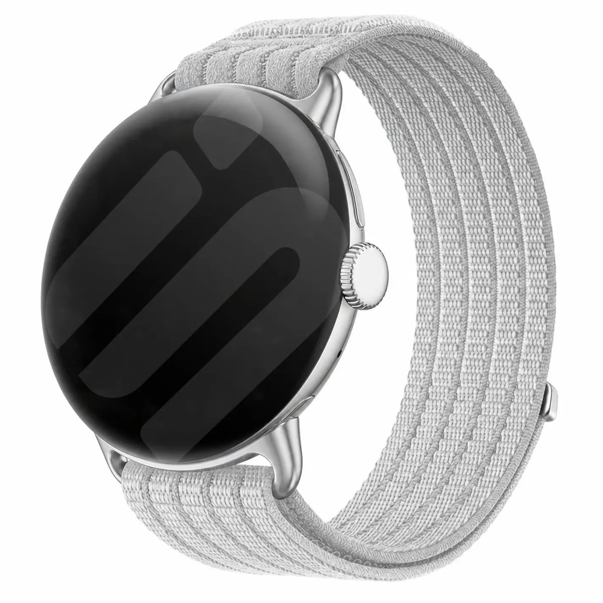 Google Pixel Watch 3 - 45mm Ultradünnes Nylonband (Hellgrau)