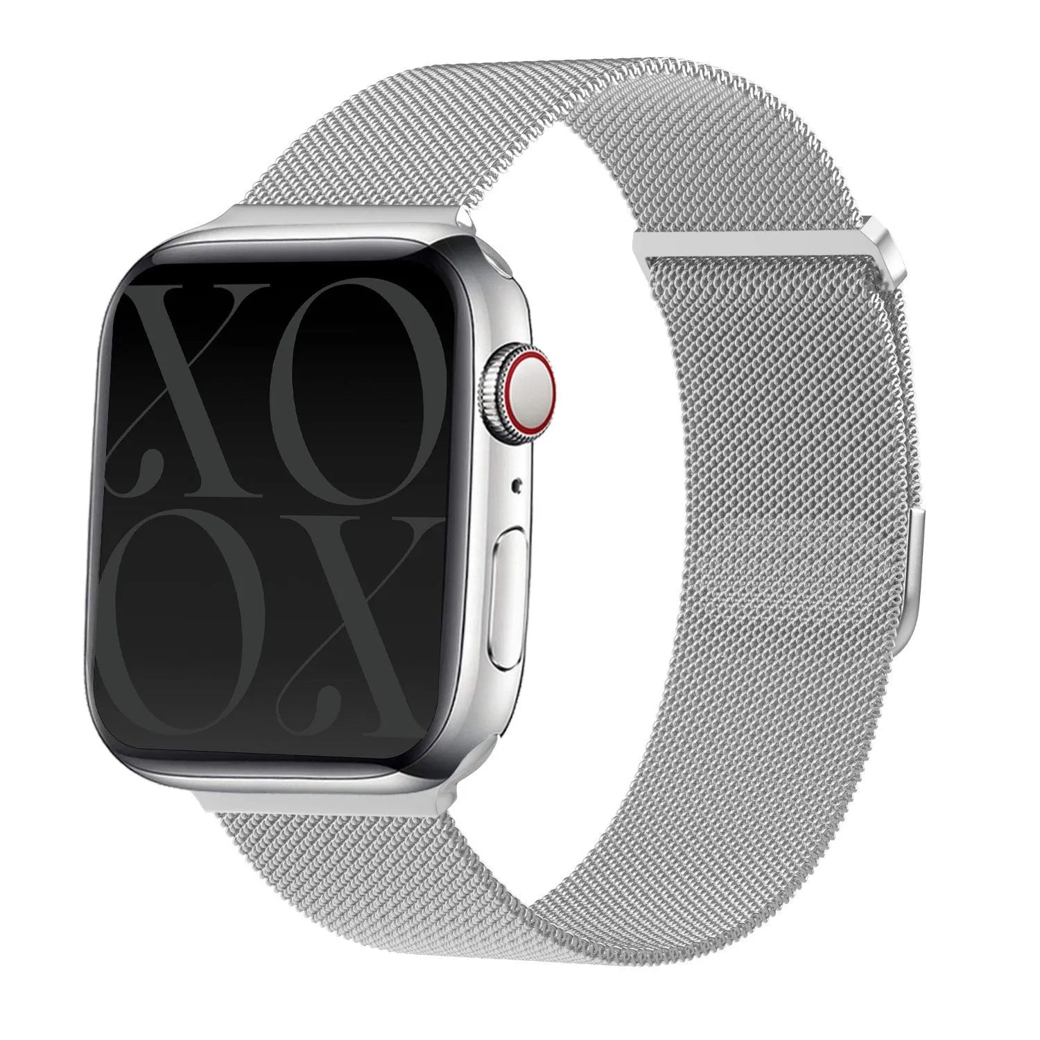 xoxo Wildhearts Apple Watch Milanaise Armband (Silber)