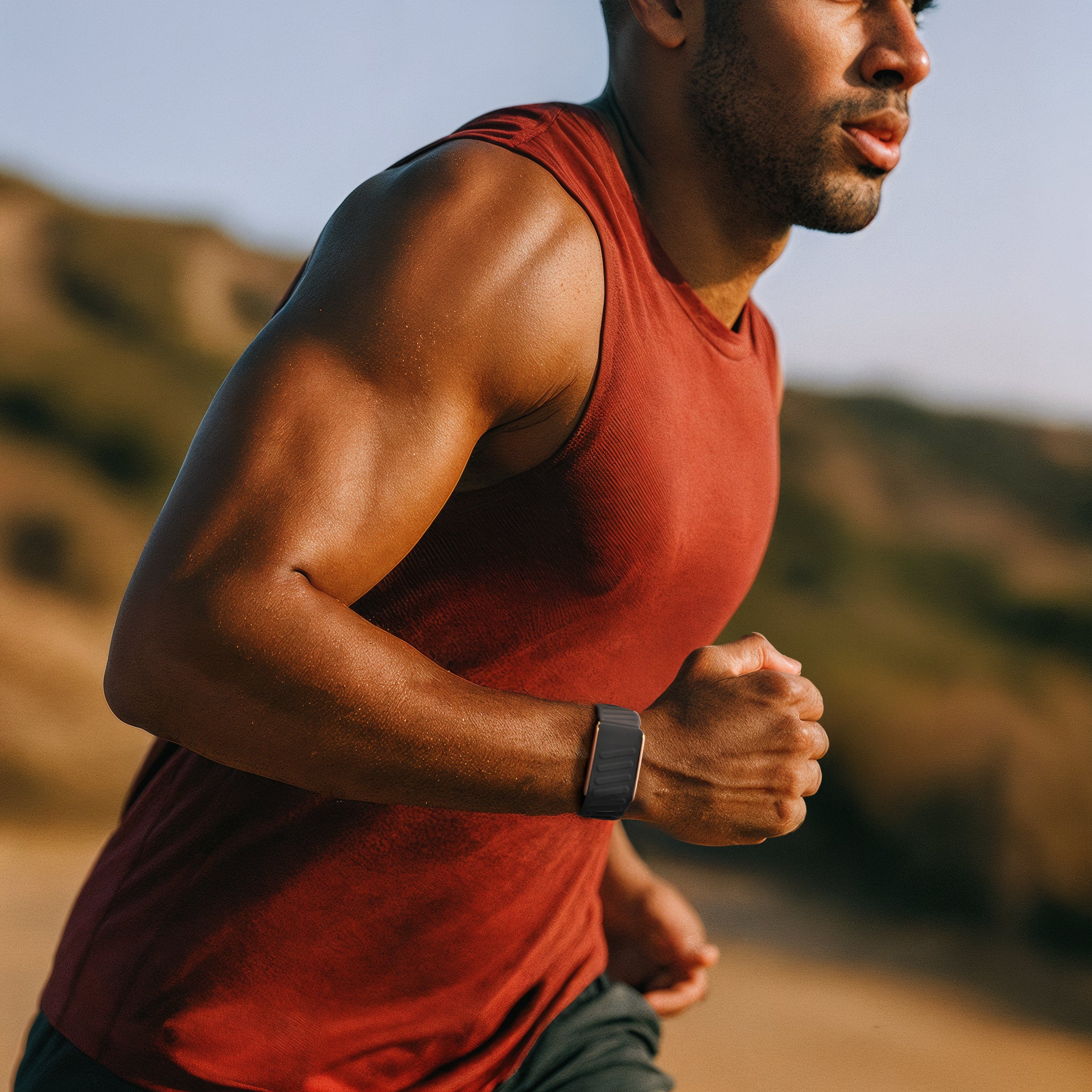 Whoop MG Sport Strap (Dark Grey/Orange)