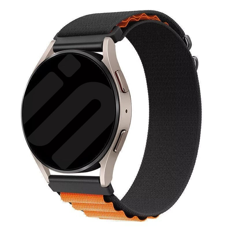 Amazfit Bip 6 Alpine Nylonarmband (Schwarz/Orange)