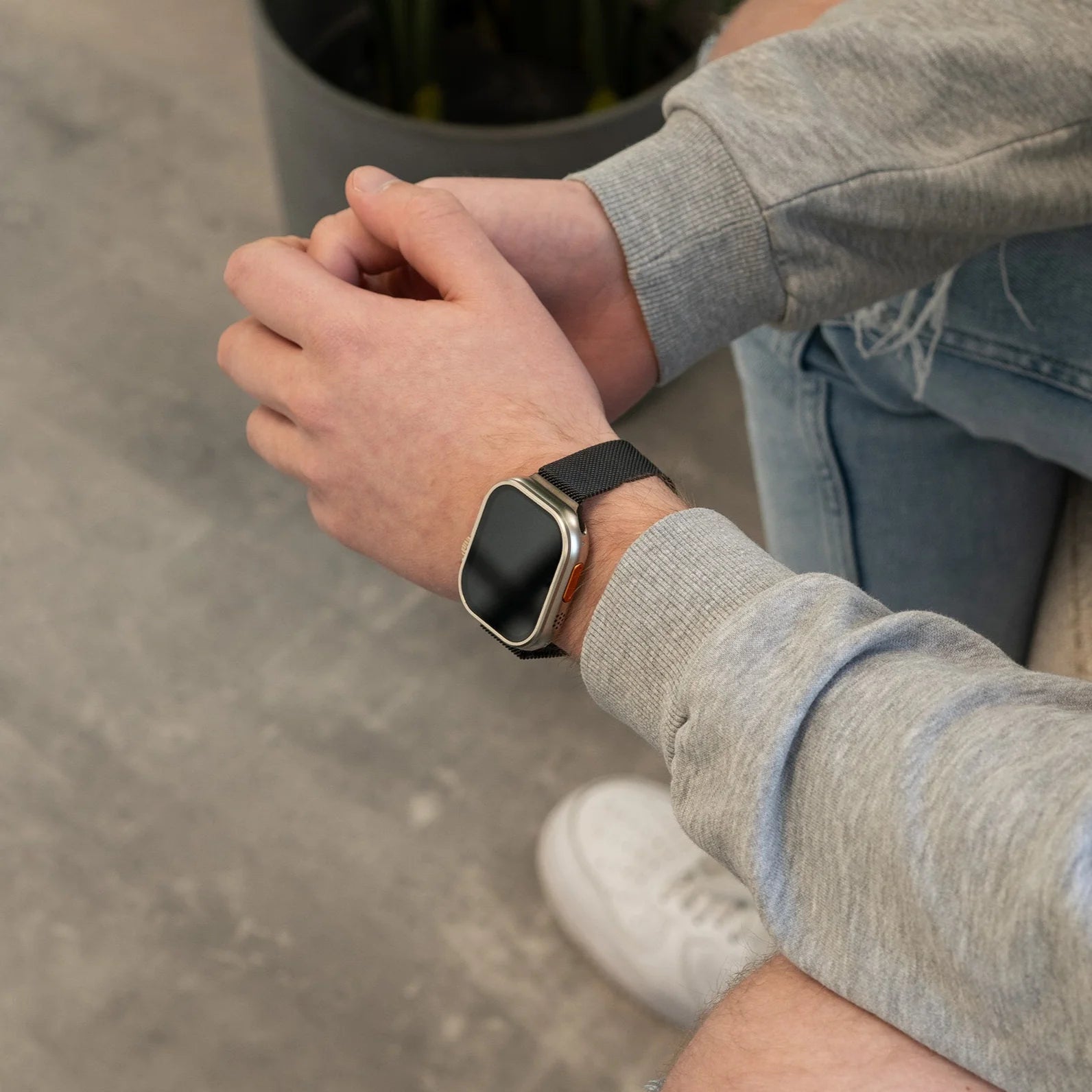 Apple Watch Ultra Strap Milanese (Black)