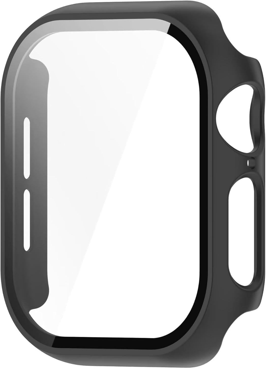 Apple Watch 11 Hard Case mit Glas (Schwarz)