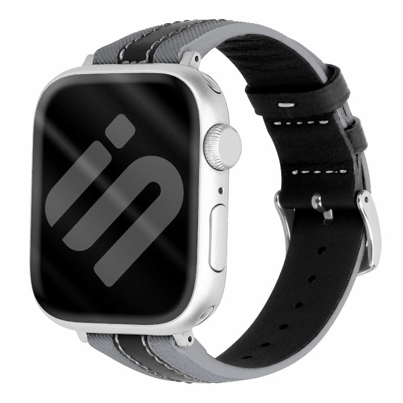 apple watch leather hybrid band