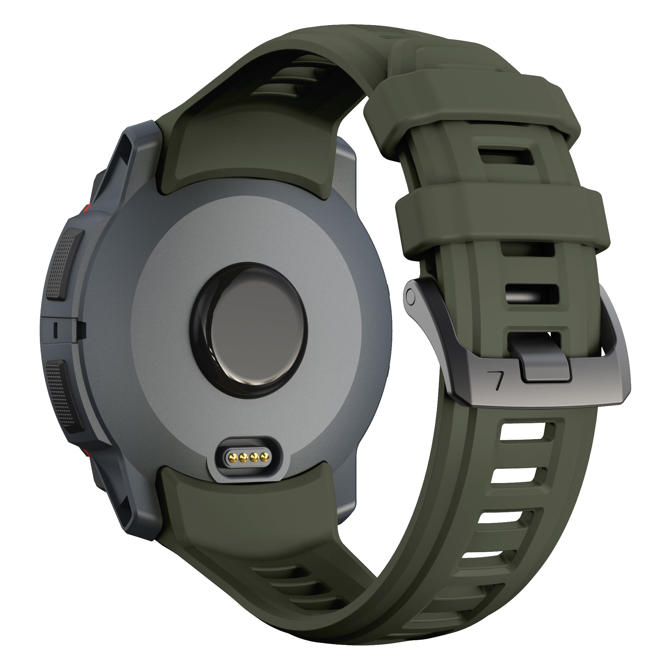 Garmin Instinct 3 - 45mm Silikonarmband 'Perfect Fit' (Armeegrün)